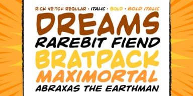RICK VEITCH by Comicraft — Decorative Font — thumbnail 2