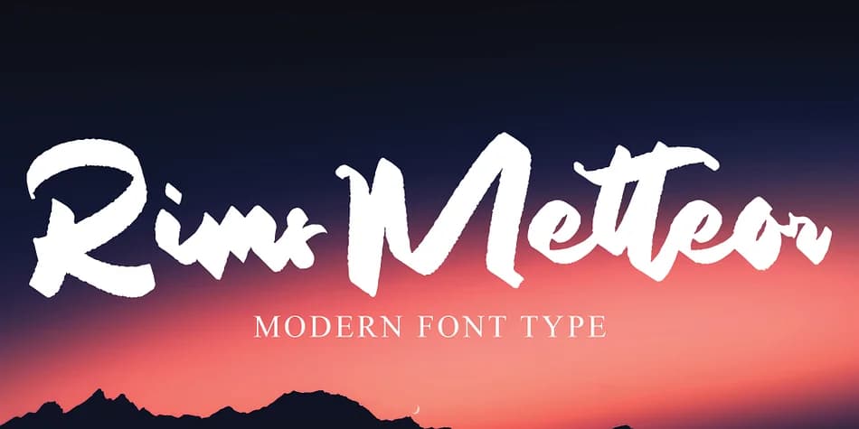 Rims Metteor by Ayska — Script Handwritten Font