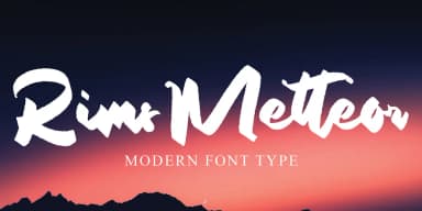 Rims Metteor by Ayska — Script Handwritten Font — thumbnail 1