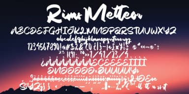 Rims Metteor by Ayska — Script Handwritten Font — thumbnail 5