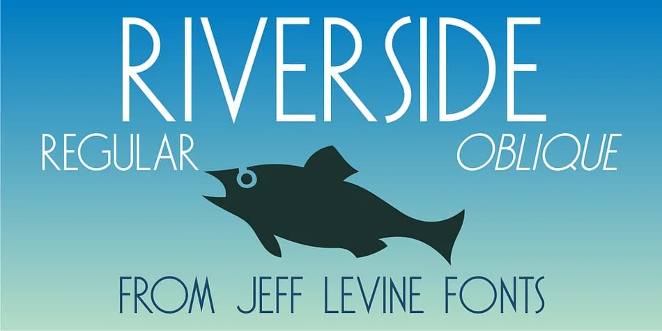 RIVERSIDE JNL by Jeff Levine Fonts — Decorative Font