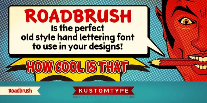 Roadbrush by Kustomtype — Decorative Font