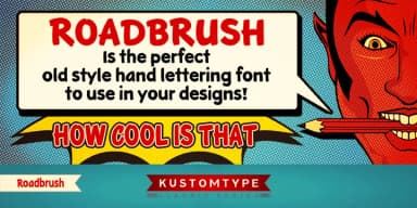 Roadbrush by Kustomtype — Decorative Font — thumbnail 1