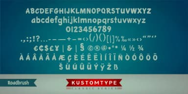 Roadbrush by Kustomtype — Decorative Font — thumbnail 3