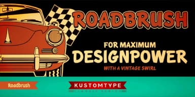 Roadbrush by Kustomtype — Decorative Font — thumbnail 5