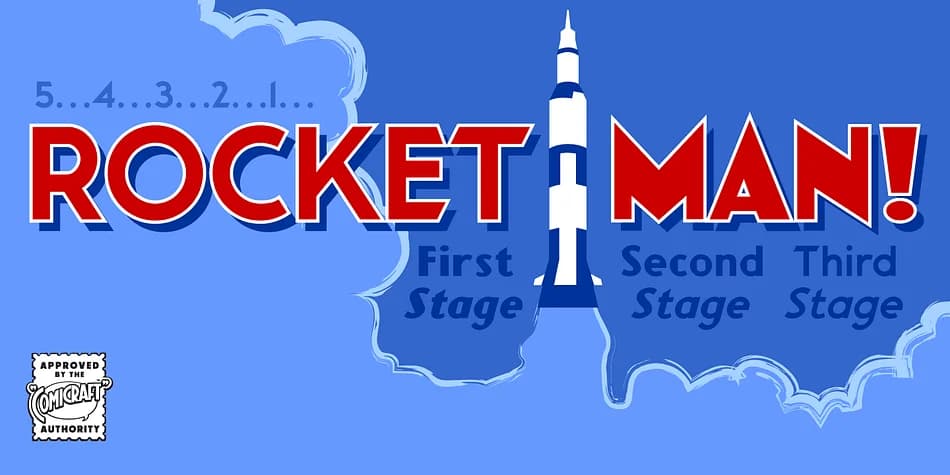 Rocket Man by Comicraft — Decorative Font