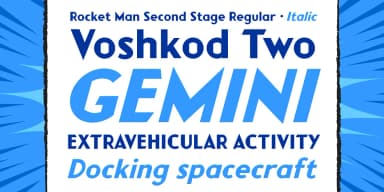 Rocket Man by Comicraft — Decorative Font — thumbnail 3