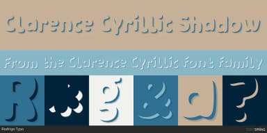 Clarence Cyrillic by Rodrigo Typo — Display Font — thumbnail 3