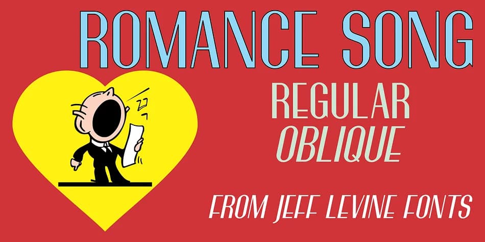 ROMANCE SONG JNL by Jeff Levine Fonts — Decorative Font
