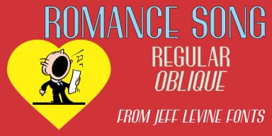ROMANCE SONG JNL by Jeff Levine Fonts — Decorative Font — thumbnail 1