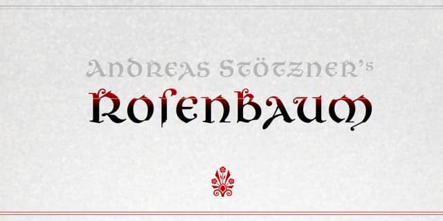 Rosenbaum by Andreas Stötzner — Blackletter Font