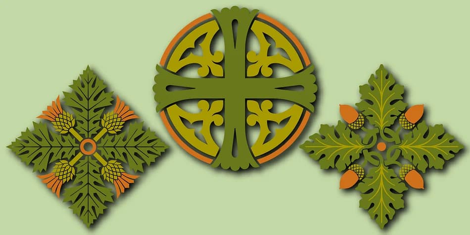 Rosette Ornaments by Gerald Gallo Fonts — Dingbats Font