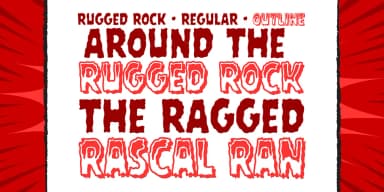Rugged Rock by Comicraft — Decorative Font — thumbnail 2