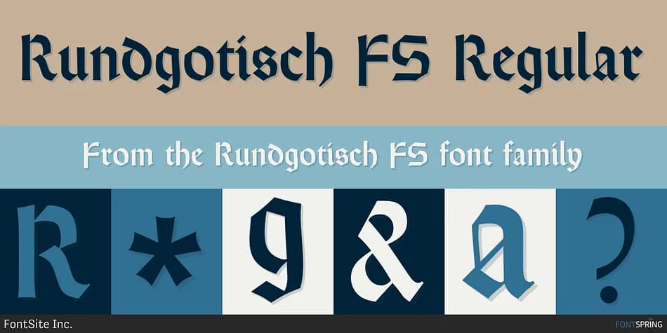 Rundgotisch FS by FontSite Inc. — Blackletter Font