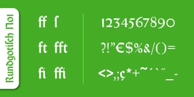 Rundgotisch No1 Pro by SoftMaker — Blackletter Font — thumbnail 3