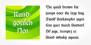 Rundgotisch No1 Pro by SoftMaker — Blackletter Font — thumbnail 4