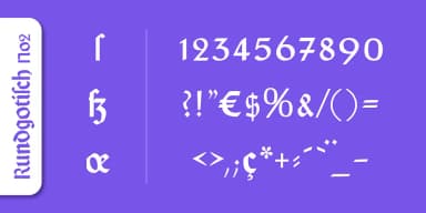 Rundgotisch No2 Pro by SoftMaker — Blackletter Font — thumbnail 3