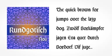 Rundgotisch No2 Pro by SoftMaker — Blackletter Font — thumbnail 4