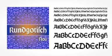 Rundgotisch No2 Pro by SoftMaker — Blackletter Font — thumbnail 5