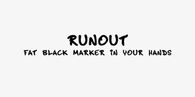 RUNOUT by Juraj Chrastina — Decorative Font