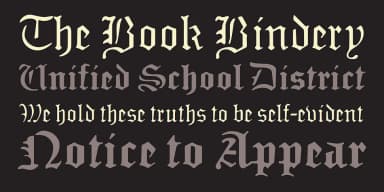 Sabbath Black by Emigre — Blackletter Font — thumbnail 3