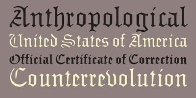 Sabbath Black by Emigre — Blackletter Font — thumbnail 4