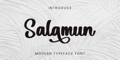 Salamun by Ayska — Script Handwritten Font — thumbnail 1