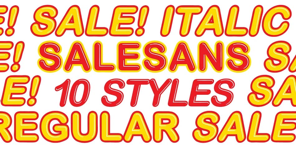 Salesans by Papertype — Decorative Font