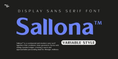 Sallona™ by Masa Type — Display Font — thumbnail 1