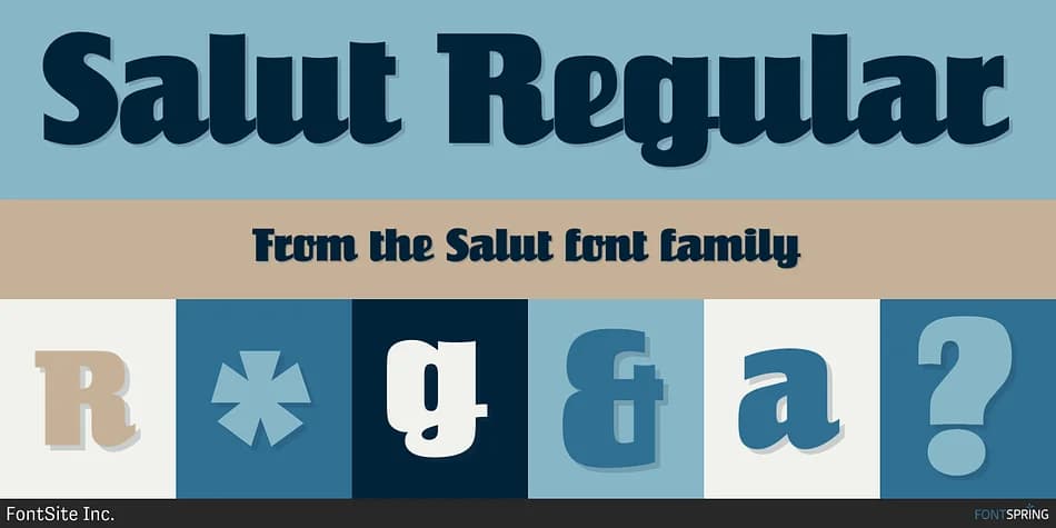 Salut by FontSite Inc. — Display Font