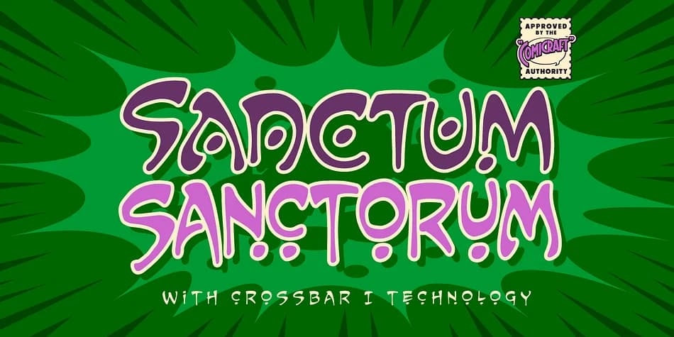 Sanctum Sanctorum by Comicraft — Decorative Font