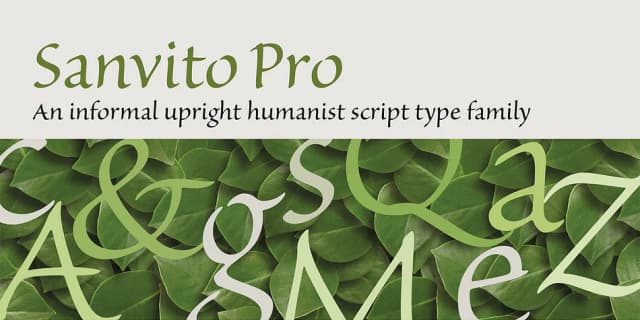 Sanvito® Pro by Adobe — Display Font