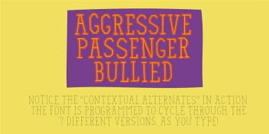 Saturday Detentions by Bogstav — Display Font — thumbnail 2