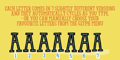 Saturday Detentions by Bogstav — Display Font — thumbnail 3