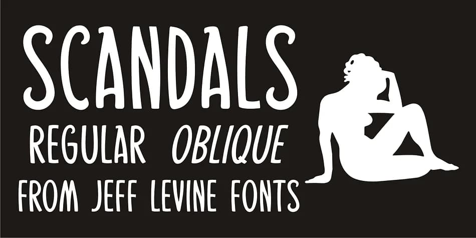 SCANDALS JNL by Jeff Levine Fonts — Decorative Font