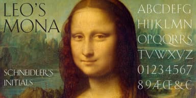 SCHNEIDLER INITIALS by FontHaus — Display Font — thumbnail 4