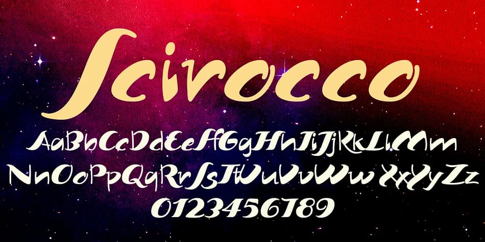 Scirocco by Wiescher-Design — Script Handwritten Font