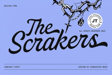 Scrakers by Jolicia Type — Script Handwritten Font — thumbnail 1