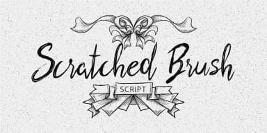 Scratched Brush Script by Pedro Teixeira — Script Handwritten Font — thumbnail 1