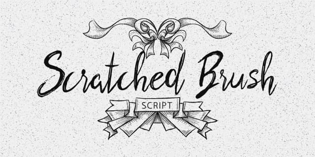 Scratched Brush Script by Pedro Teixeira — Script Handwritten Font