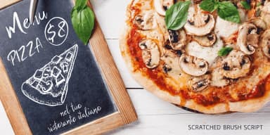 Scratched Brush Script by Pedro Teixeira — Script Handwritten Font — thumbnail 2