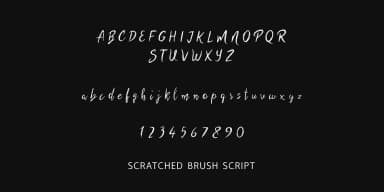 Scratched Brush Script by Pedro Teixeira — Script Handwritten Font — thumbnail 7