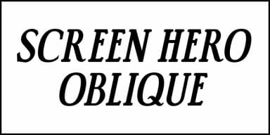 SCREEN HERO JNL by Jeff Levine Fonts — Decorative Font — thumbnail 4