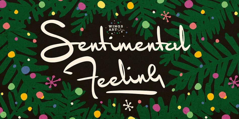 Sentimental Feeling by Wingsart Studio — Script Handwritten Font