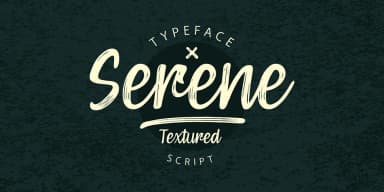 Serene Textured by Pedro Teixeira — Script Handwritten Font — thumbnail 1