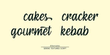 Serene Textured by Pedro Teixeira — Script Handwritten Font — thumbnail 3