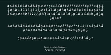 Serene Textured by Pedro Teixeira — Script Handwritten Font — thumbnail 4