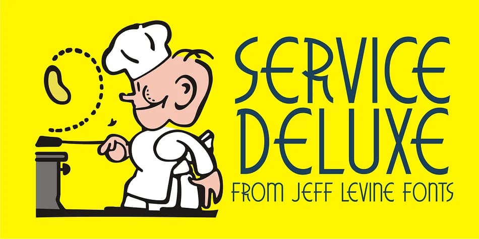 SERVICE DELUXE JNL by Jeff Levine Fonts — Decorative Font