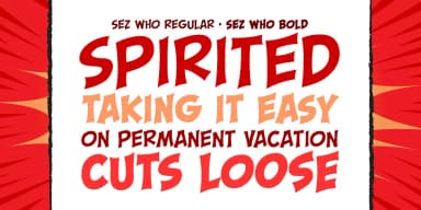 SEZ WHO SEZ YOU by Comicraft — Decorative Font — thumbnail 2