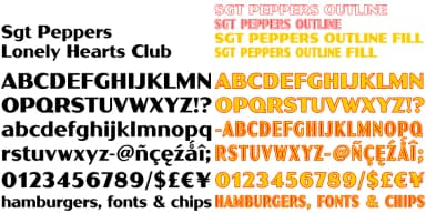 Sgt Peppers Lonely Hearts Club by K-Type — Decorative Font — thumbnail 3